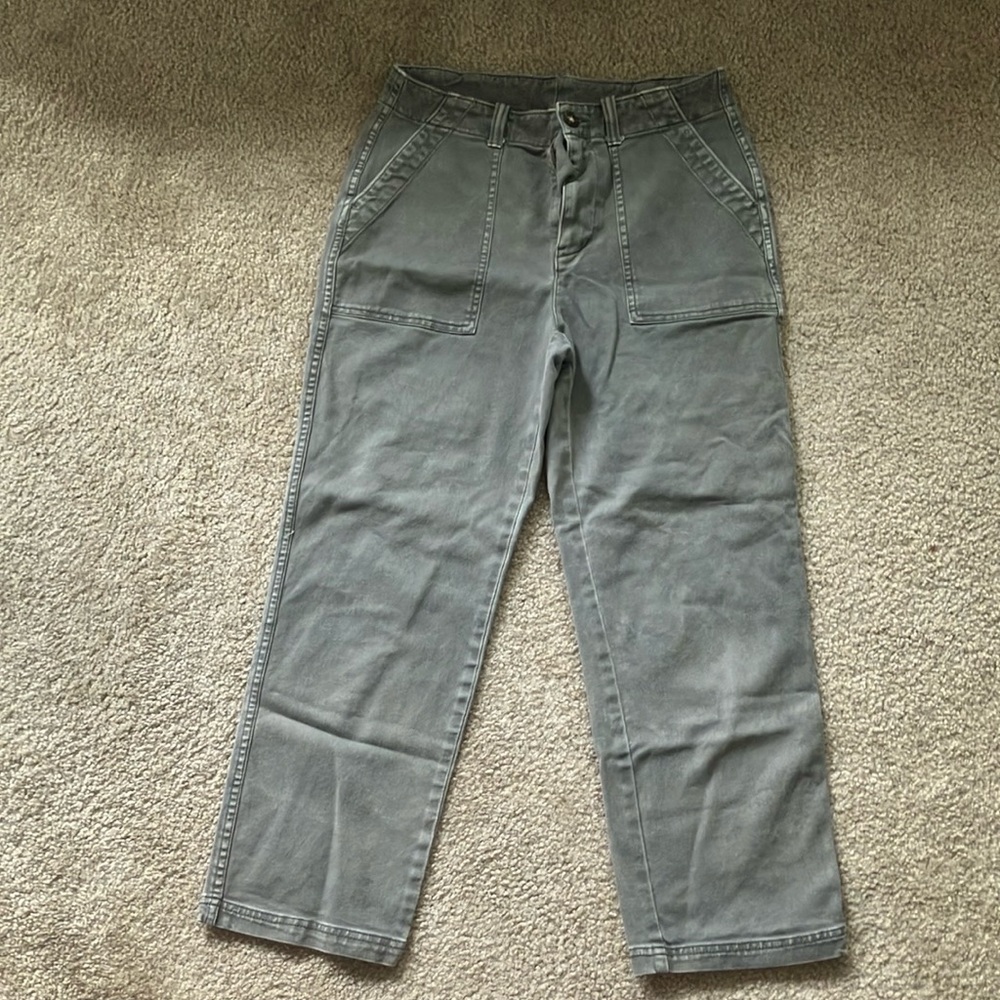 Faherty Gray Ankle Pants